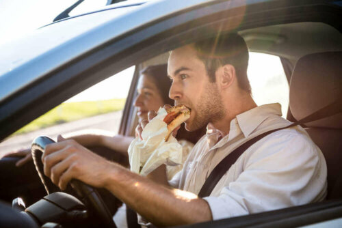 Spis godt når du kjører.