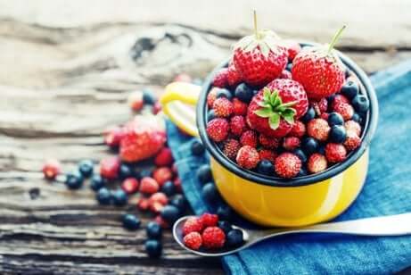 Bær er ideelle for probiotika, vitaminer og flavonoider.