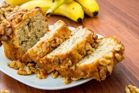 Sukkerfritt bananøtterbrød