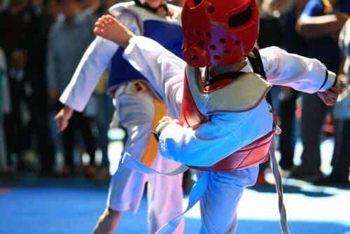 En Taekwondo-kamp.