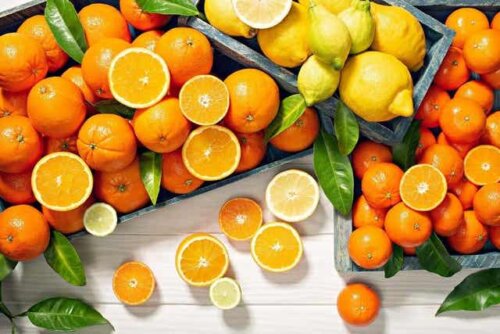 Sitroner og appelsiner