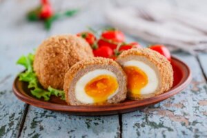 Oppskrift på skotske egg i en Air Fryer