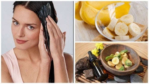 Få silkeaktig skinnende hår med en banan- og avokadohårmaske